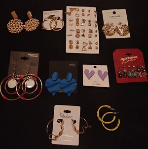 wholesale jewelry in bulk hoops studs dangle drop statement jewelry colorful